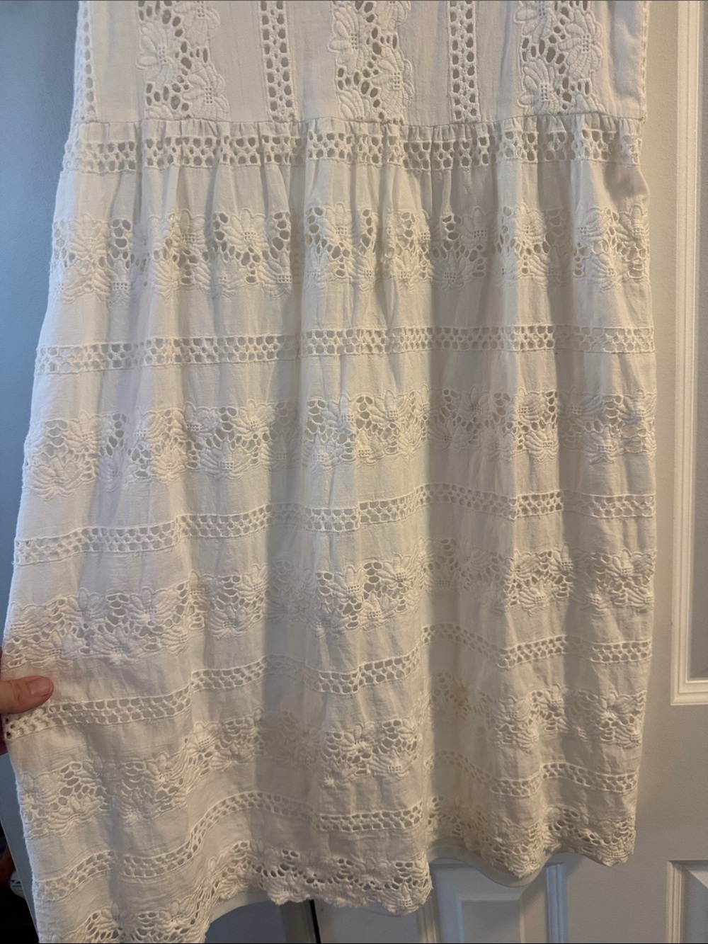 Roolee White Lace Midi Dress - Picture 5 of 8